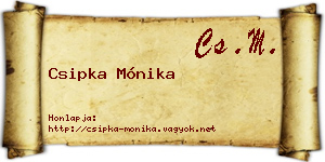 Csipka Mónika névjegykártya