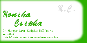 monika csipka business card